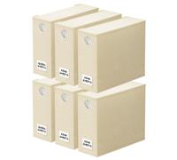 SpaceAid 6 Pack Bed Sheet Organizers and Storage Foldable Sheet Organizer for Linen Closet Sheets Set Folder Keeper with Window XL (Queen & King Siz