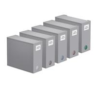 SpaceAid Confezione da 5 organizer per lenzuola, pieghevoli, per armadio, set di lenzuola con finestra XL (queen e king size), grigio