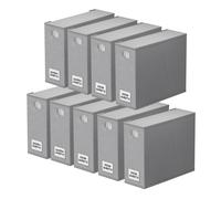 SpaceAid - Confezione da 9 organizer per lenzuola e contenitori, pieghevole, con finestra per armadio biancheria, per biancheria da letto matrimo