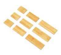 SpaceAid Divisori per cassetti in bamb , 3 misure, confezione da 9