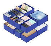 SpaceAid - Organizer per cassetti per vestiti, confezione da 12, organizer per cassetti, organizer per armadi e divisori per indumenti, biancheri