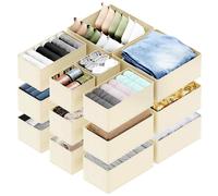 SpaceAid - Organizer per cassetti per vestiti, confezione da 18, organizer per cassetti, organizer per armadi e divisori per indumenti, biancheri