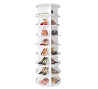 SpaceAid Scarpiera rotante a 8 livelli, espositore per scarpe Lazy Susan, scarpiera girevole a 360 gradi, giostra rotonda, verticale per borsa rotante per organizzare le scarpe nell'armadio (8 livelli