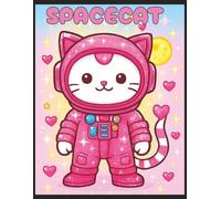 SPACECAT NOTEBOOK: Notebook for all ages about pink cats bold and easy and more 8.5x11 inches, 80 wide-ruled pages...school, work, home, or office for girls of all ages