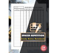 Spaced Repetition Study Notes Notebook: Curve Of Forgetting Study Schedule for University and College Students | Track Your Learning Progress & Master Any Subject | 24 Pages