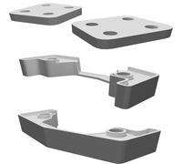 Spacer Kit for ZMR250 Frame with Nucleus PDB LED Housing and NinjaFlex Dampeners