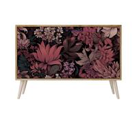 SPACEREBELS Cassettiera Moderna 111x57,3x42 Comò con immagini stampate Comodino con ripiani Design Contemporaneo mobili soggiorno 2 Ante Motivo della natura paesaggio