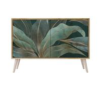 SPACEREBELS Cassettiera Moderna 111x57,3x42 Comò con immagini stampate Comodino con ripiani Design Contemporaneo mobili soggiorno 2 Ante Motivo della natura paesaggio