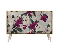 SPACEREBELS Cassettiera Moderna 111x57,3x42 Comò con immagini stampate Comodino con ripiani Design Contemporaneo mobili soggiorno 2 Ante Motivo della natura paesaggio