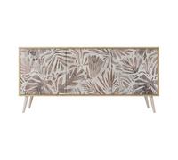 SPACEREBELS Cassettiera Moderna 164,5x57,5x42 Comò con immagini stampate Comodino con ripiani Design Contemporaneo mobili soggiorno 3 Ante Motivo della natura paesaggio