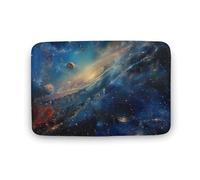 Spaces And Universe - Tappetino da cucina con stampa di universi, lavabile, tappetino da doccia, tappeto per bagno, soggiorno, 50 x 40 cm, 80 x 50 cm