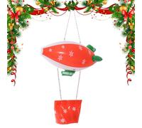 Spaceship Shape Holiday Pendant - Christmas Ornaments - Winter Festival Tree - Inflatable Pp Decorative Hanging Ornament See Size Chart for Christmas Trees, Mantels Yards, Gardens, Doors,