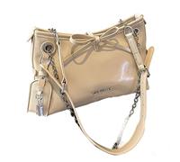 Spacious PU Leather Bowknot Shoulder Bag with Adjustable Strap Crossbody Bags Casual Handbag for Women and Girls Bows Detail Handbag