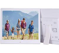 Spacmirrors Cornice per foto digitale da 13 pollici 1280 * 800 HD 16:9 IPS Display LCD Cornice elettronica con MP3, display pubblicitario, orologio digitale, calendario, slot per schede USB e SD e te