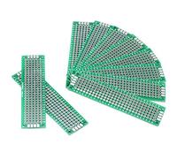 Spacnana 10pcs 2cm X 8 Cm PCB Universale, Circuito a Doppia Parte della Stagno, Trattato con Flusso, Ottimo per la Saldatura Fai - -te