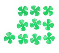 Spacnana 10pcs 80mm 4 Lama, ABS Plastica Accessori del Modello Giocattolo Rotante Fai - -te con Foro 2 Mm, per Giocattoli per Barche Auto a Telecomando (GREEN)