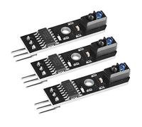 Spacnana 3 Moduli Sensore di Tracciamento a Infrarossi, Sensore di Riflessione a Infrarossi TCRT5000 con Uscita Digitale, per Rilevamento di Linee Bianche e Nere per Auto Intelligenti Ed