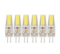 Spacnana 6 Pz G4 LED COB Gel di Silice Lampadina a Risparmio Energetico Lampadina 6W 500LM LED per Lampada da Tavolo da Parete a Soffitto (Bianco freddo)