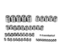 Spacnana 60pcs M3/4/5/6/8/10/12 Kit di Riparazione della Filettatura in Acciaio Inossidabile, Filettatura di Inserimento del Filo, per Prevenzione del Filo di Scorrimento, Resistenza di