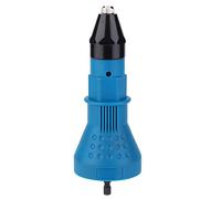 Spacnana Adattatore per Pistole per Dadi per Rivetti Kit di Strumenti per Rivettatura in Metallo e Plastica con 4 Teste di Rivetto per Trapano Elettrico 1000 Giri/min per Lavorazione dei Metalli (#1)
