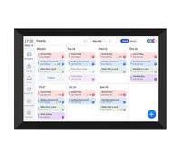 Spacnana Calendario Digitale Intelligente 10,1 Pollici e Pianificatore Touchscreen HD Organizzatore Elettronico per la Famiglia con Grafico dei Lavori Domestici per Casa e Ufficio