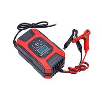 Spacnana Caricabatterie Intelligente 7 Stadi 12V 7A per Auto, Automatico | Materiale ABS, Protezione Automatica Contro il Sovraccarico, Supporta Batterie AGM Gel Litio, Gamma Batterie 6-150Ah,