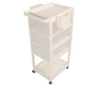Spacnana Carrello Porta Pannolini per Bambini con Ruote Carrello con Maniglia Rinforzata Carrello Multistrato per Riporre i Pannolini Organizer per Riporre i Pannolini Essenziali
