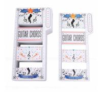 Spacnana Carte per Accordi di Chitarra, 56 Flashcard Codificate a Colori con Diagramma per Principianti di Chitarra Folk Acustica, Sussidio Didattico Portatile