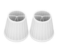 Spacnana Clip per Paralume Doppia Piccola, Set Paralume in Tessuto Botte 2 Pezzi in Ferro e Stoffa 9,2 X 14, X 13 Cm per Lampada da Parete Lampadario da Tavolo con Lampadina E14 a Clip (PX33)
