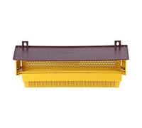 Spacnana Collezionista di Polline di Plastica Giallo Rimovibile con un Vassoio Ventilato per Semplice Strumento di Raccolta di Polline per la Plastica di Beekeep Giallo 39 * 14 * 10 Cm
