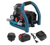 Spacnana Compressore D'Aria Portatile, Pompa Ad Aria 1,5 Litri Ricaricabile con Corde con Motore a Spazzola in Rame per Pneumatici per Auto, Bici, Gonfiabili, Strumenti di Officina (Spina europea)