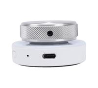 Spacnana Controller con Manopola Personalizzabile, 5.0 2.4G USB C Cablato 3 modalità Controllo Volume Multimediale con Luce RGB