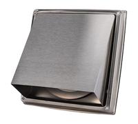 Spacnana Copertura per Presa D'aria per Asciugatrice, Presa D'aria per Scarico a Parete Esterna in Acciaio Inossidabile con Aletta 11 X 7,5 X 7,5 Pollici per (100 Ugello conico 200 prolungato (con