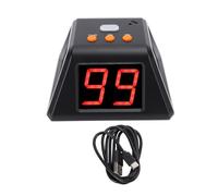 Spacnana Cronometro Digitale con Conto alla Rovescia Digitale a 4 Lati con 3 Tempi Preimpostati Display a LED Trasparente Prompt del Cicalino per Giochi da Tavolo di Scacchi (Black)