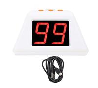 Spacnana Cronometro Digitale con Conto alla Rovescia Digitale a 4 Lati con 3 Tempi Preimpostati Display a LED Trasparente Prompt del Cicalino per Giochi da Tavolo di Scacchi (White)