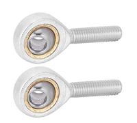 Spacnana Cuscinetti Articolati Autoallineanti SA8T K da 2 Pezzi, Cuscinetti Articolati con Filettatura Maschio Autolubrificanti, Diametro Interno 8 Mm per Veicoli Elettrici e Ventilatori Industriali