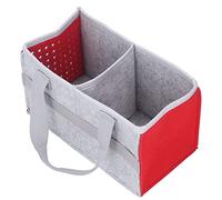 Spacnana Custodia per il Trasporto per TonieBox, Grande Borsa Portatile in Feltro con 6 Cinghie Elastiche e Partizione, per gli Accessori per Altoparlanti Cuffie Musicali Musicisti (rosso)