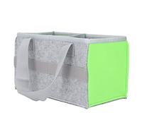 Spacnana Custodia per il Trasporto per TonieBox, Grande Borsa Portatile in Feltro con 6 Cinghie Elastiche e Partizione, per gli Accessori per Altoparlanti Cuffie Musicali Musicisti (GREEN)
