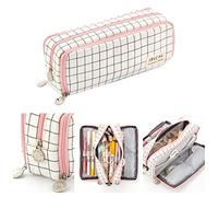 Spacnana Elegante Astuccio, Materiale in Tela, Borsa Multifunzionale per Studenti e Giovani Professionisti, 21x8,5x5 Cm (#1)