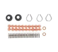 Spacnana Elettrodo per Torcia per Taglio Al, Kit di Accessori in Ottone e Acciaio Legato, 20 Elettrodi, 20 Punte, Compatibile con Taglierine S25 a S45