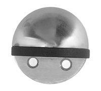 Spacnana Fermaporta a Mezza Luna, Fermaporta in Acciaio Inossidabile Montato a Pavimento con Gomma e Magnete, 6 Pezzi 45mm per Spazi tra Porte da 5 a 25mm, Anti Collisione per Porte di Ufficio