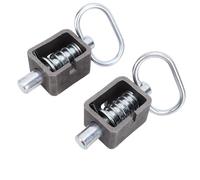 Spacnana Gruppo Chiusura a Molla, Serratura per Rimorchio in Acciaio Resistente, Design Facile da Saldare, Chiusura a Molla Universale per Rimorchi e