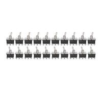 Spacnana Interruttore a Levetta Mini Interruttore a Levetta 20 Pezzi 6 Pin 2 Posizioni On On 15A 250VAC Luce LED a Bilanciere per Pannelli di Controllo Industriali Riparazione di Apparecchiature e