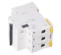 Spacnana Interruttore Automatico Miniaturizzato a 3 Poli, Involucro in | Protezione scatola di distribuzione, configurazione trifase 400 V, intervento per sovracorrente 20 A, clip per guida
