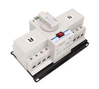 Spacnana Interruttore di Trasferimento Automatico a Doppia Alimentazione Interruttore di Trasferimento Automatico in Lega di Alluminio ABS 4P 63A 400V con Display di Stato Funzionamento Manuale per