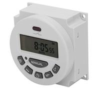 Spacnana Interruttore Orario Digitale, Interruttore di Controllo LCD per Light Box Pubblicitari, Alimentazione 16 A, Programmazione Semplice per Apparecchiature di Trasmissione