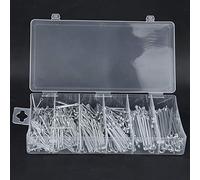 Spacnana Kit Assortimento di Coppiglie, Set di Elementi di Fissaggio con Coppiglie da 555 Pezzi con Grande Custodia Industriale, Dimensioni Multiple per la Riparazione di Rimorchi di Trattori Tosaerba