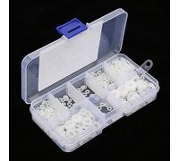 Spacnana Kit di Lavaggio Piatto in Nylon Piatto 500 Pezzi con Scatola, Lavatrici Durevoli per Prevenire Perdite, per Progetti e Riparazioni, Costituite Materiale in Nylon (WHITE)