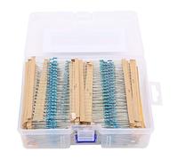 Spacnana Kit Resistori a Film Metallico 2600 Pezzi 1/4 W 130 Valori 20 Ciascuno Set di Componenti Elettronici per Progetti Fai Te di Riparazione di Circuiti con Ampio Intervallo di