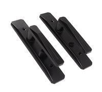 Spacnana Le Serrature del Ponte del Bagno Rettangolare Sono Garantiti la compatibilità per Le Porte di Ghiaccio, il Colore della Superficie (BLACK)